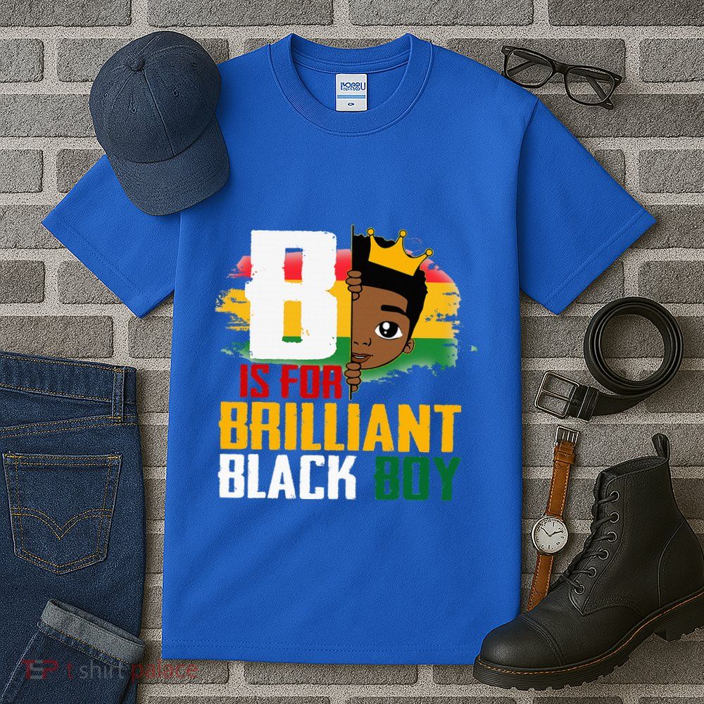 B Is For Brilliant Black BLM Pride Afro African Tall T-Shirt