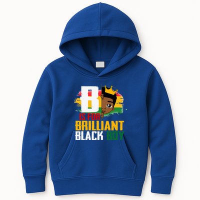 B Is For Brilliant Black BLM Pride Afro African Kids Hoodie