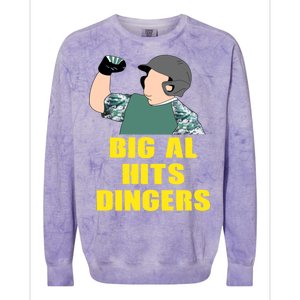 Big Al Hits Dingers Colorblast Crewneck Sweatshirt