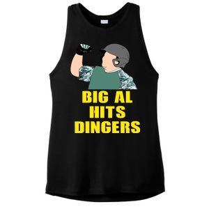 Big Al Hits Dingers Ladies PosiCharge Tri-Blend Wicking Tank