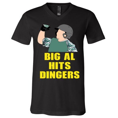 Big Al Hits Dingers V-Neck T-Shirt