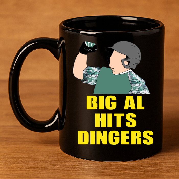 Big Al Hits Dingers 11oz C Handle Ceramic Mug