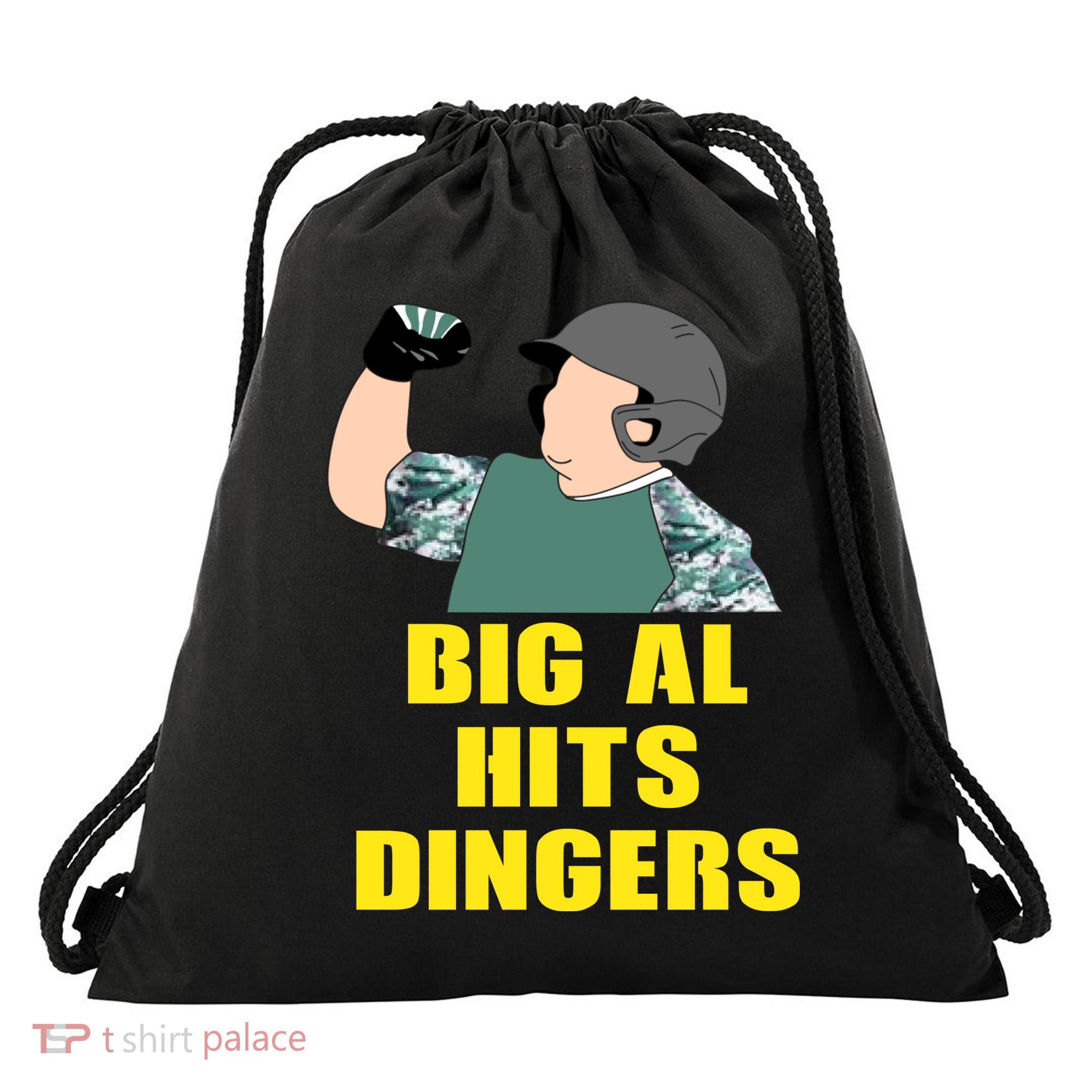 Big Al Hits Dingers Drawstring Bag
