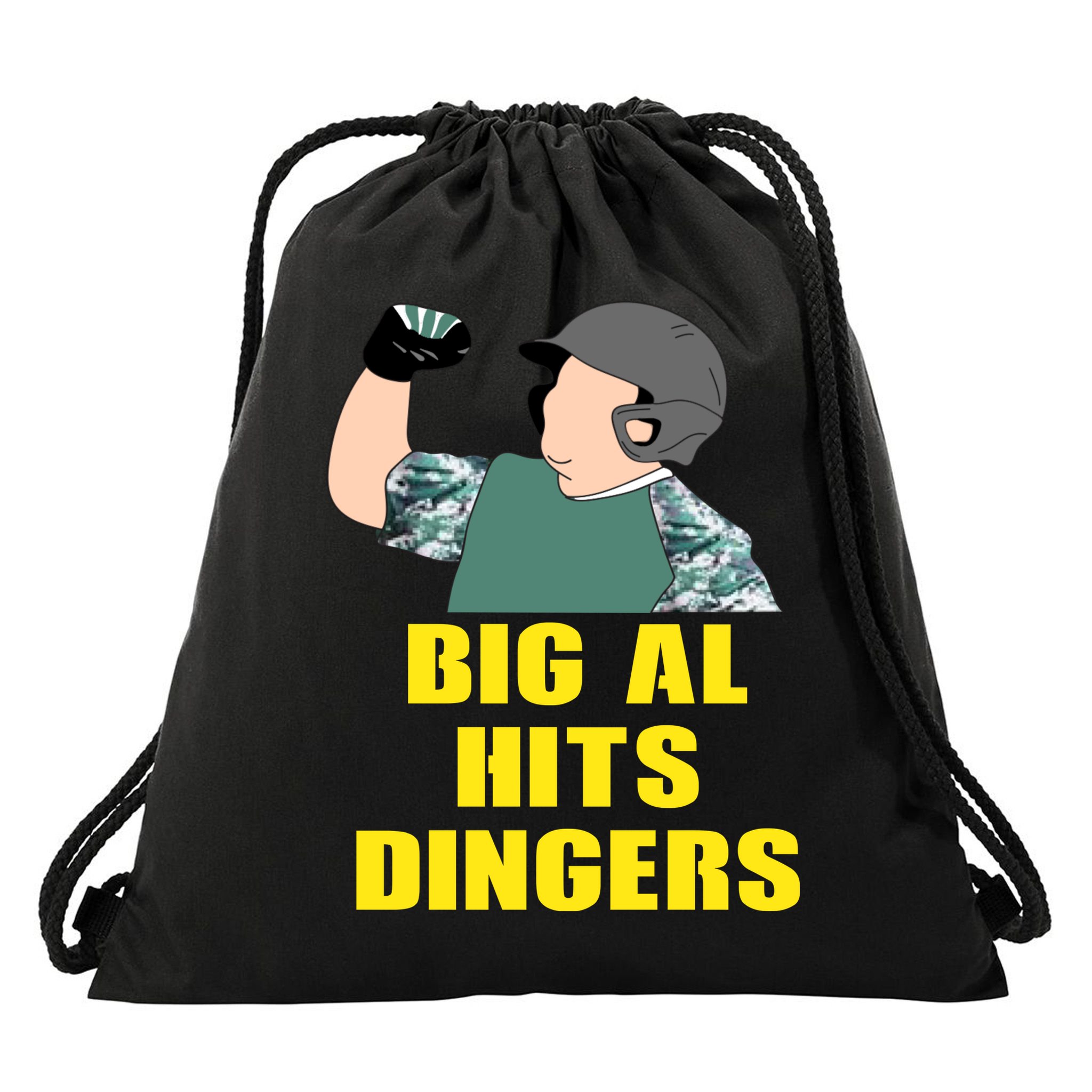 Big Al Hits Dingers Drawstring Bag