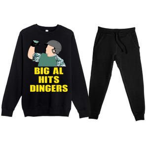 Big Al Hits Dingers Premium Crewneck Sweatsuit Set