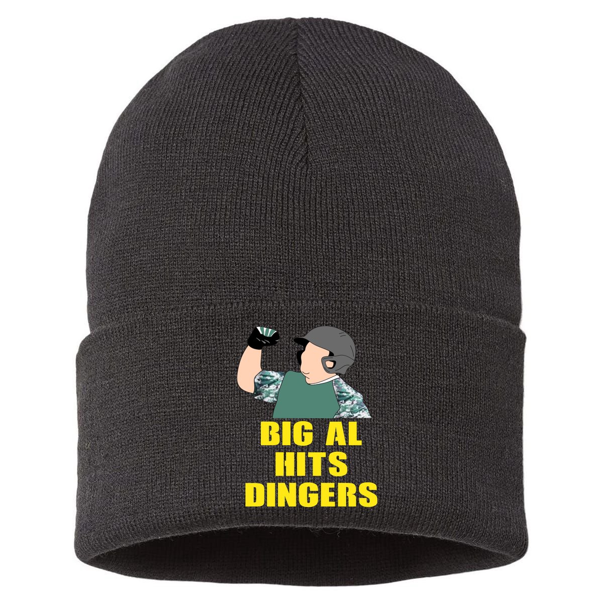 Big Al Hits Dingers Sustainable Knit Beanie