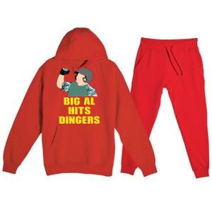 Big Al Hits Dingers Premium Hooded Sweatsuit Set