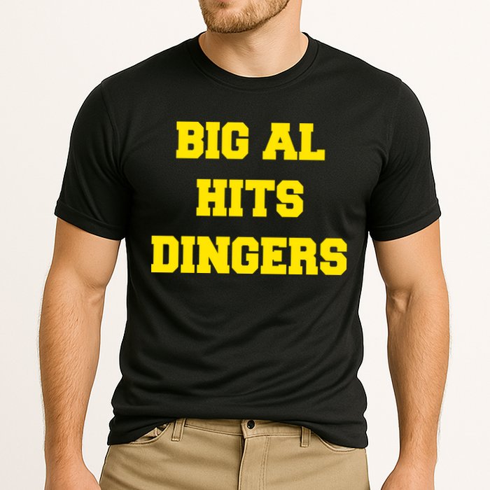 Big Al Hits Dingers Baseball Cooling Performance Crew T-Shirt