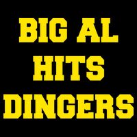 Big Al Hits Dingers Baseball Cooling Performance Crew T-Shirt