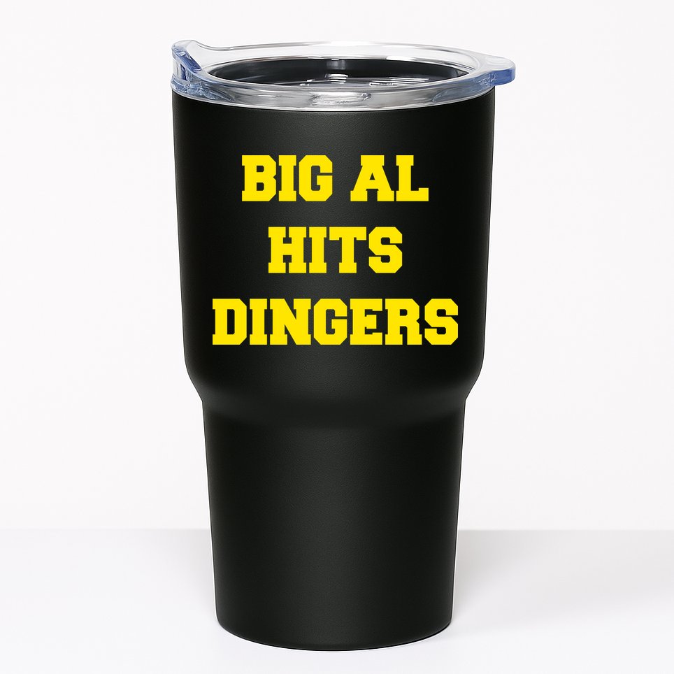 Big Al Hits Dingers Baseball Tumbler