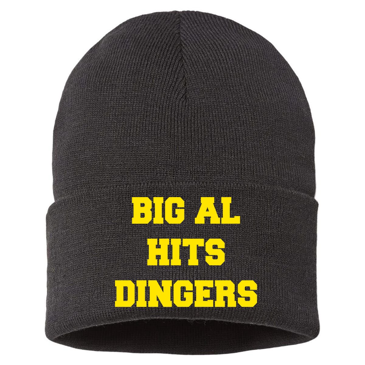 Big Al Hits Dingers Baseball Sustainable Knit Beanie