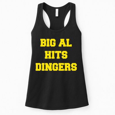 Big Al Hits Dingers Baseball Womens Tank Top
