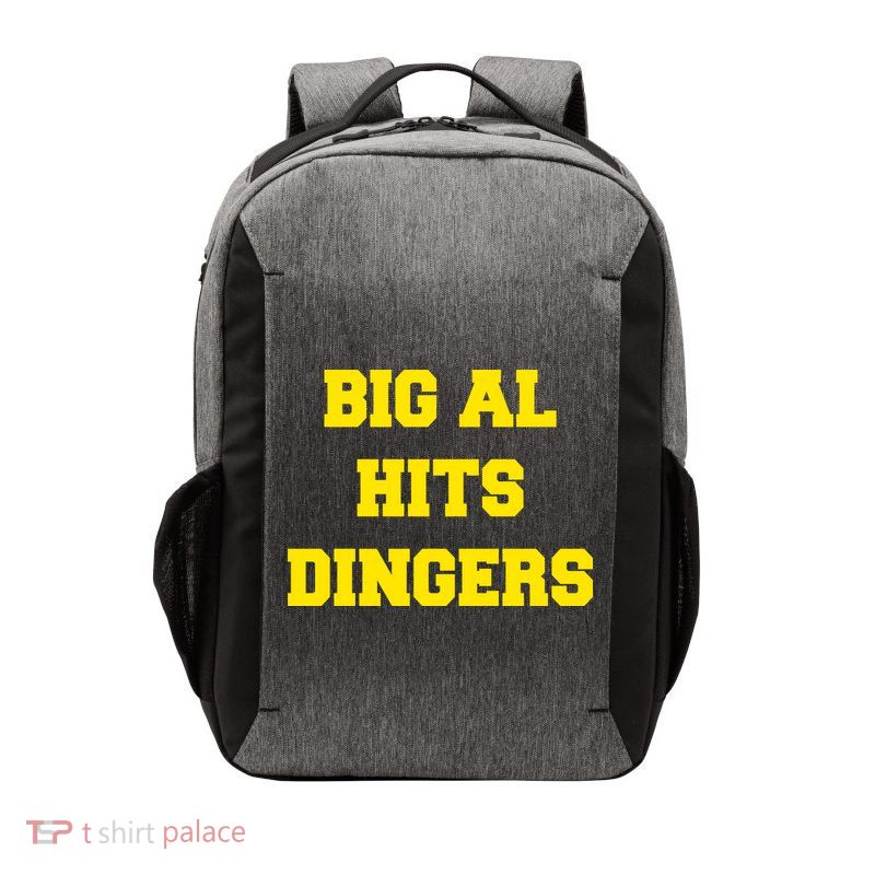 Big Al Hits Dingers Baseball Vector Backpack
