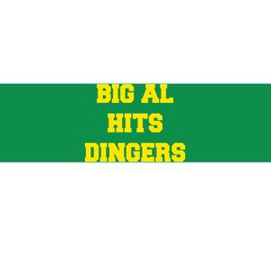 Big Al Hits Dingers Baseball Bumper Sticker