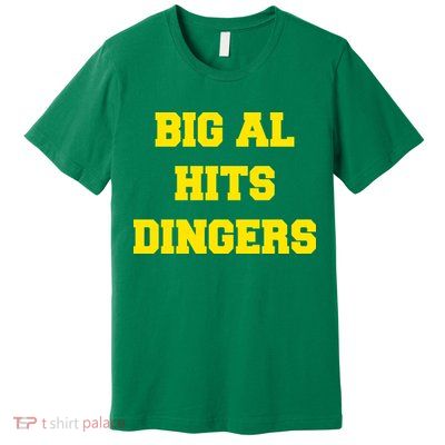 Big Al Hits Dingers Baseball Premium T-Shirt