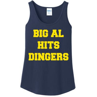 Big Al Hits Dingers Baseball Ladies Essential Tank