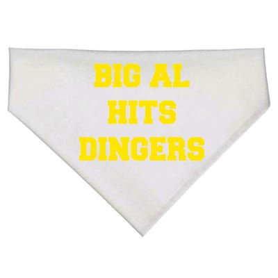 Big Al Hits Dingers Baseball USA-Made Doggie Bandana