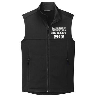 Big Booty Ho For My Birthday Collective Smooth Fleece Vest