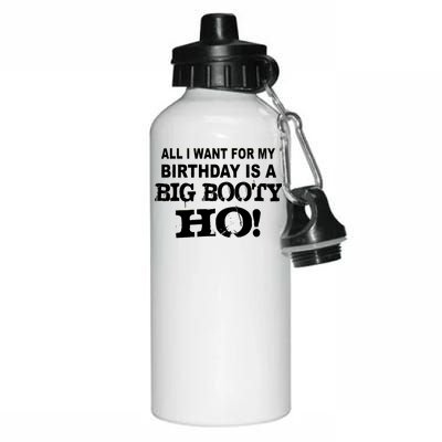 Big Booty Ho For My Birthday Aluminum Water Bottle