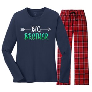 Big Brother Arrow Women's Long Sleeve Flannel Pajama Set 