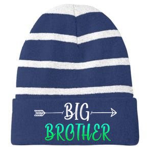 Big Brother Arrow Striped Beanie with Solid Band