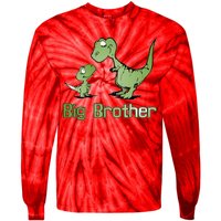 Big Brother Dinosaur Tie-Dye Long Sleeve Shirt