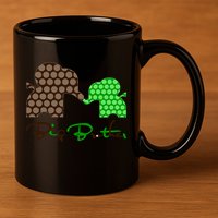 Big Brother Elephant Family 11oz C Handle Ceramic Mug