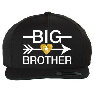 Big Brother Gold Heart Arrow Wool Snapback Cap