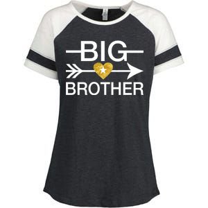 Big Brother Gold Heart Arrow Enza Ladies Jersey Colorblock Tee