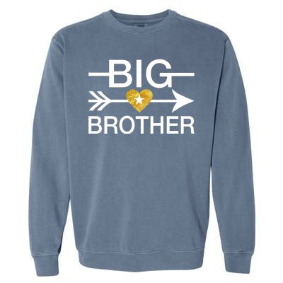 Big Brother Gold Heart Arrow Garment-Dyed Sweatshirt