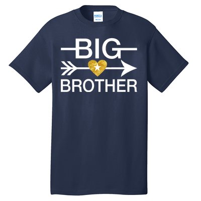 Big Brother Gold Heart Arrow Tall T-Shirt