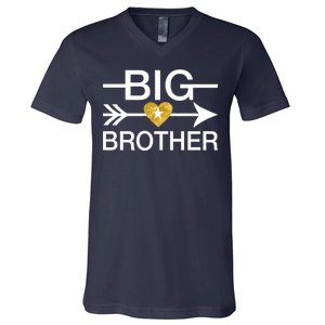 Big Brother Gold Heart Arrow V-Neck T-Shirt