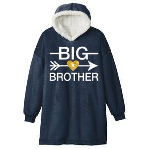 Big Brother Gold Heart Arrow Hooded Wearable Blanket