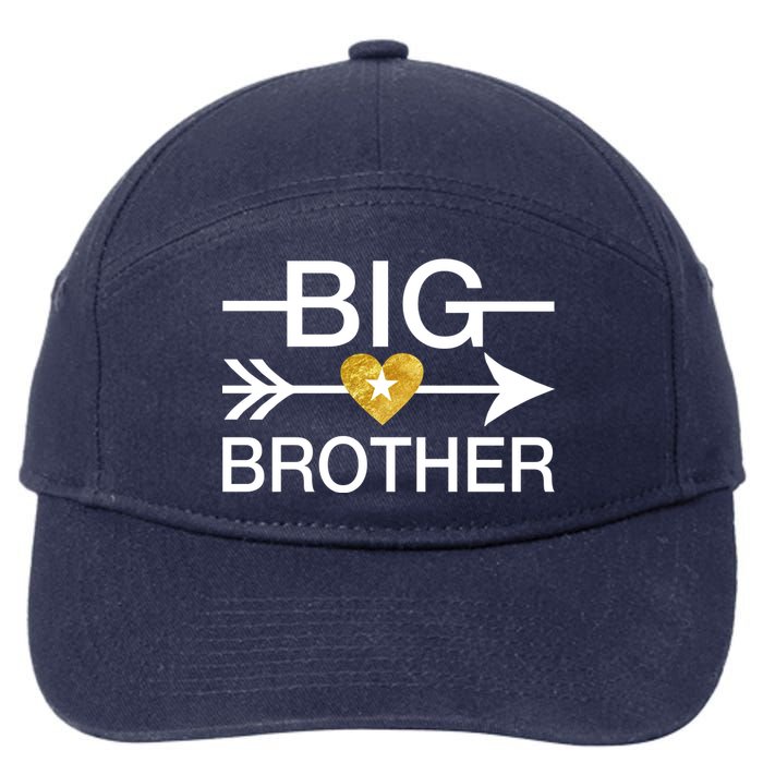 Big Brother Gold Heart Arrow 7-Panel Snapback Hat