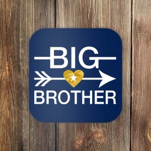 Big Brother Gold Heart Arrow Coaster