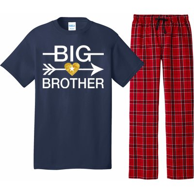 Big Brother Gold Heart Arrow Pajama Set