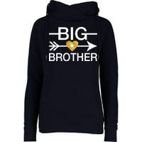 Big Brother Gold Heart Arrow Womens Funnel Neck Pullover Hood