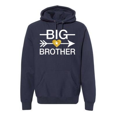 Big Brother Gold Heart Arrow Premium Hoodie