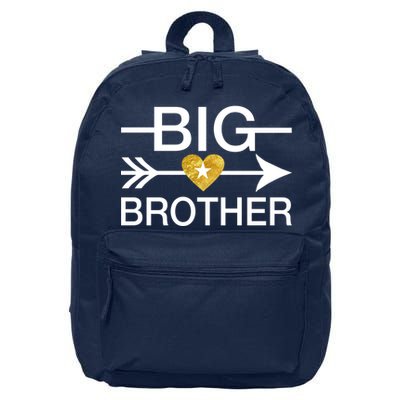 Big Brother Gold Heart Arrow 16 in Basic Backpack