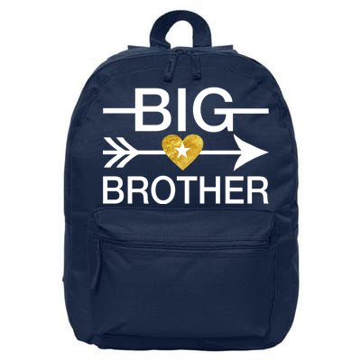 Big Brother Gold Heart Arrow 16 in Basic Backpack