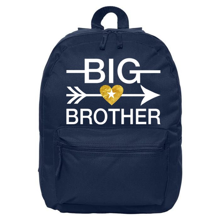 Big Brother Gold Heart Arrow 16 in Basic Backpack
