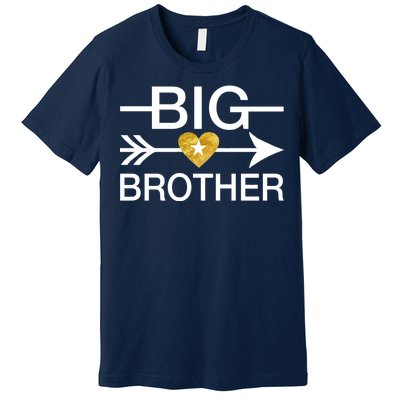 Big Brother Gold Heart Arrow Premium T-Shirt