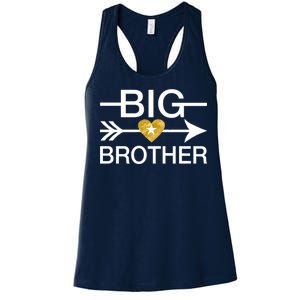 Big Brother Gold Heart Arrow Women's Racerback Tank