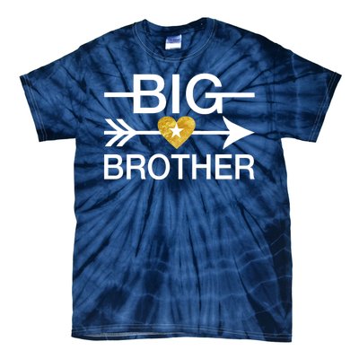 Big Brother Gold Heart Arrow Tie-Dye T-Shirt