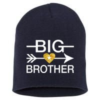 Big Brother Gold Heart Arrow Short Acrylic Beanie