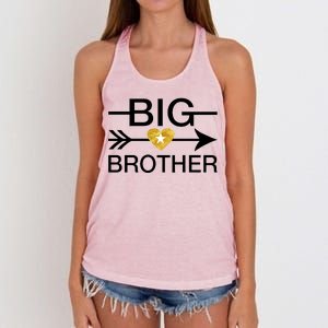 Big Brother Gold Heart Arrow Women's Knotted Racerback Tank