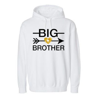 Big Brother Gold Heart Arrow Garment-Dyed Fleece Hoodie