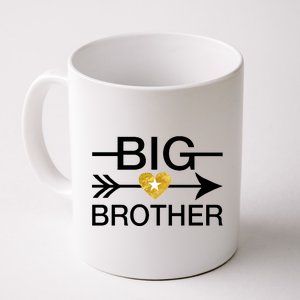 Big Brother Gold Heart Arrow Coffee Mug