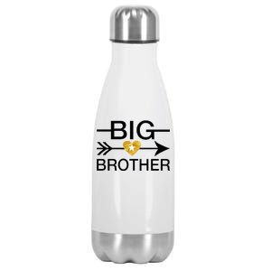 Big Brother Gold Heart Arrow Stainless Steel Insulated Water Bottle