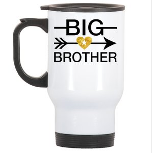 Big Brother Gold Heart Arrow Stainless Steel Travel Mug